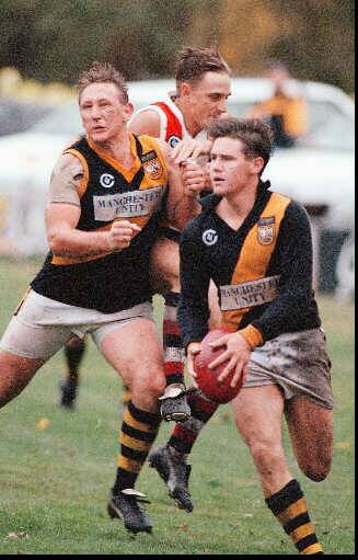 YOUNG GUN: Manny Edmunds in action for Albury in 1998.