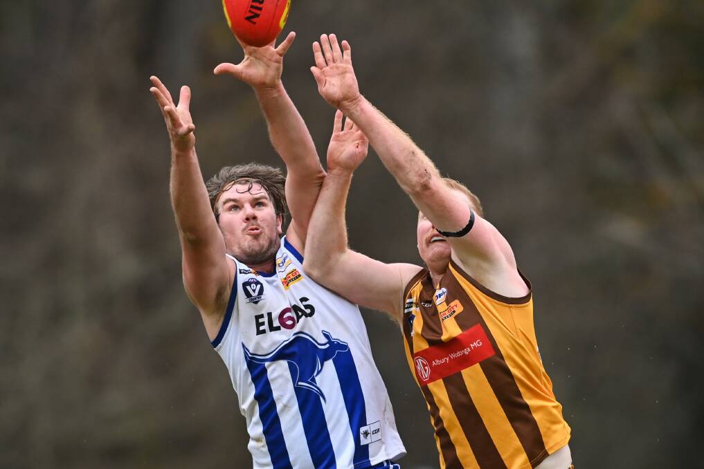 Can Zach Leitch stamp himself as the most dominant big man in the competition after the recent retirement of Chiltern star Scott Meyer. Picture by Mark Jesser