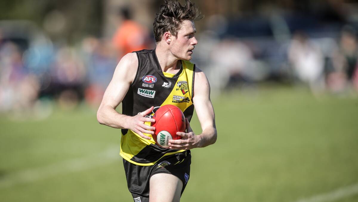 CLASSY: Connor Galvin won a second best and fairest at Osborne over the weekend and is expected to be hard to beat in the Azzi medal count.