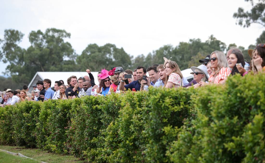 Some of the crowd at last year's Albury Gold Cup.