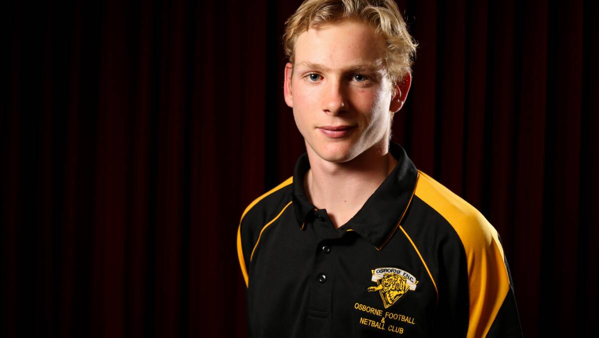CLASSY: Sam Stening made the 2019 NAB AFL Under-16 All Australian Team. The classy midfielder-forward is touted as a future AFL draft prospect.