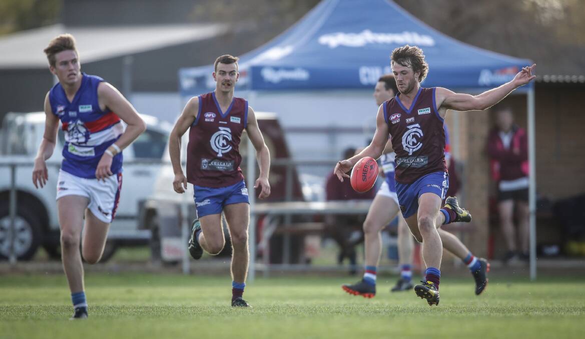 AZZI FAVOURITE: Culcairn will be hoping ball magnet Jye Shields can produce another stellar performance as it looks to cling onto second spot on the ladder.