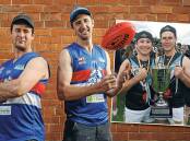 GOOD TIMING: Lavington premiership player Kris Holman returned to the Bulldogs' line-up a fortnight ago after injuring his knee in the opening round.