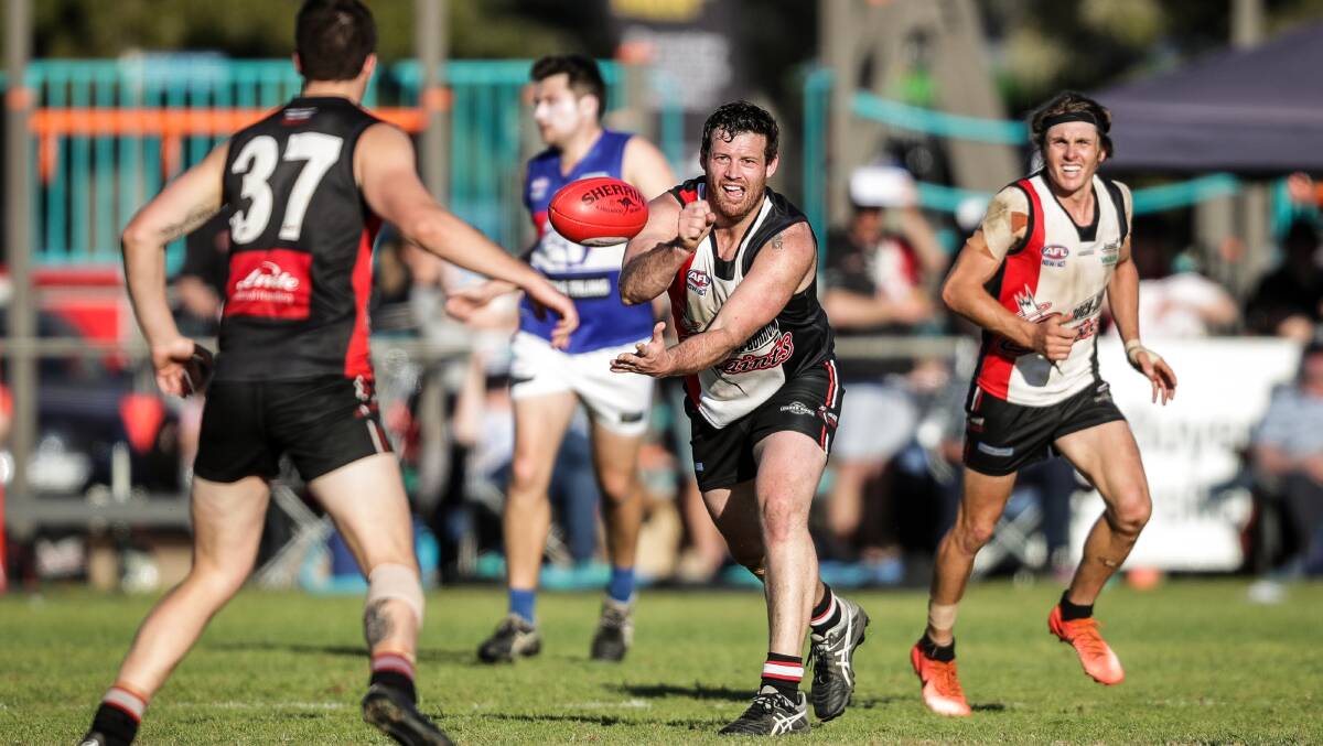 BIG CHANCE: Matt Seiter is rated by the coaches as the main threat to Jye Shields winning the Azzi medal.
