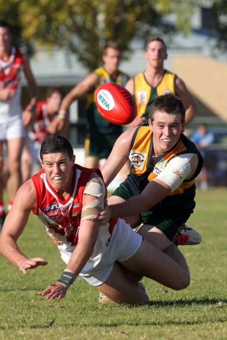 Henty welcomed back Jared Farwell on Saturday after a stint at Rutherglen.