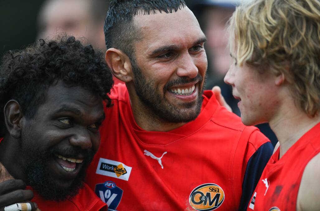 Harley Bennell played a one-off match for the Raiders this year and booted four goals.