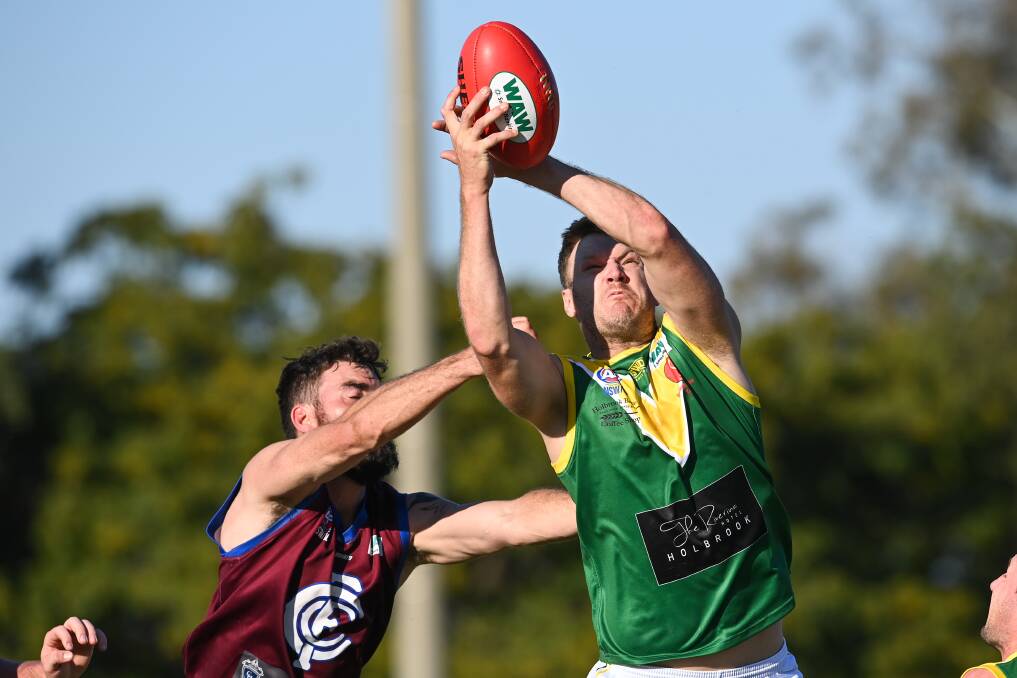 Holbrook's Luke Gestier expects to play in defence on the weekend.