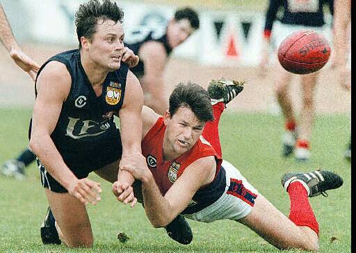 Ant McIovor in action for Raiders in 1998.