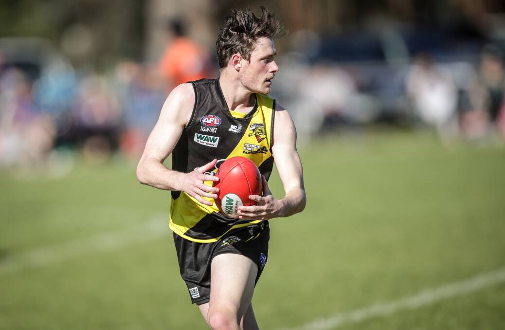 CLASSY: Osborne star Connor Galvin is among the premier midfielders in the Hume league.