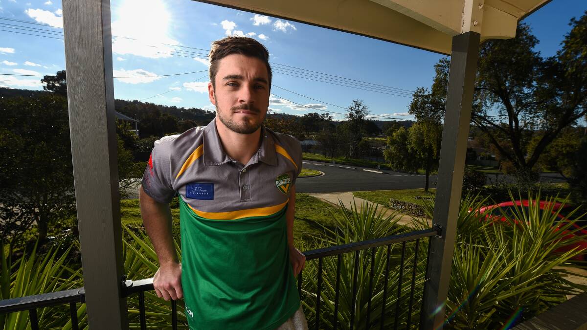 ROAD TO RECOVER: Holbrook skipper Josh Jones recovering at home after having surgery on the weekend to remove his appendix. Picture: MARK JESSER