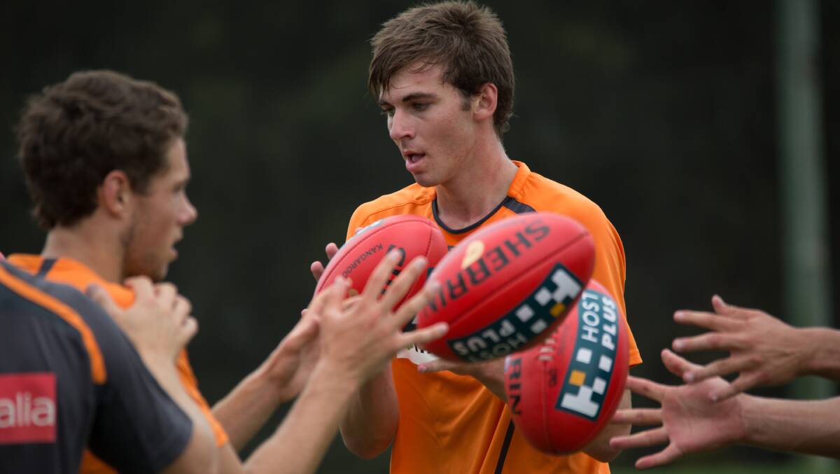Jeremy Finlayson was drafted from Culcairn to GWS Giants in 2014.