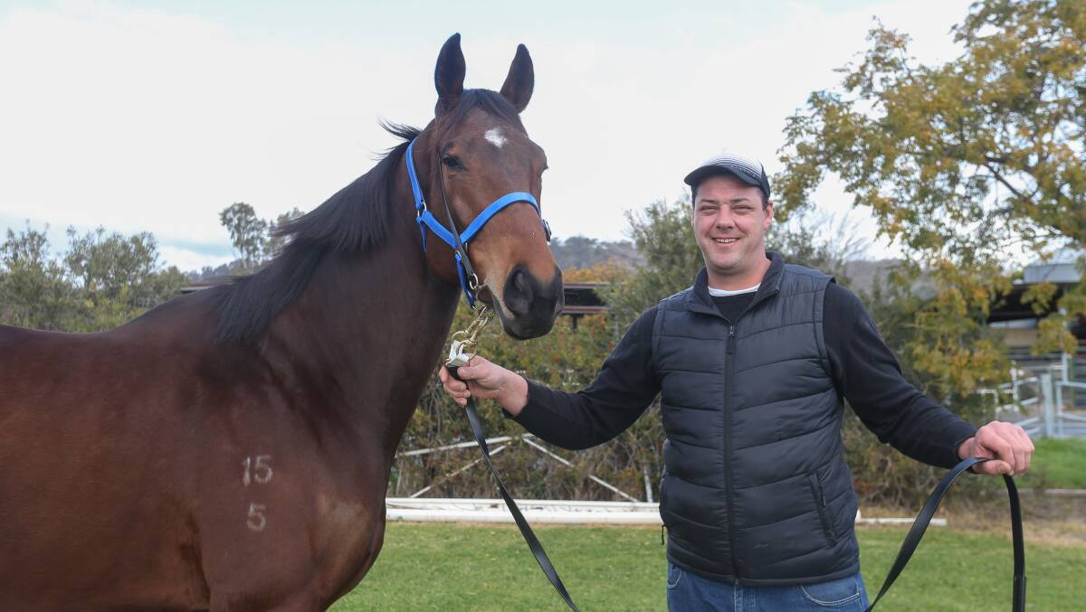 ALL SMILES: Heath Maclean landed a winner at Wagga on Saturday.