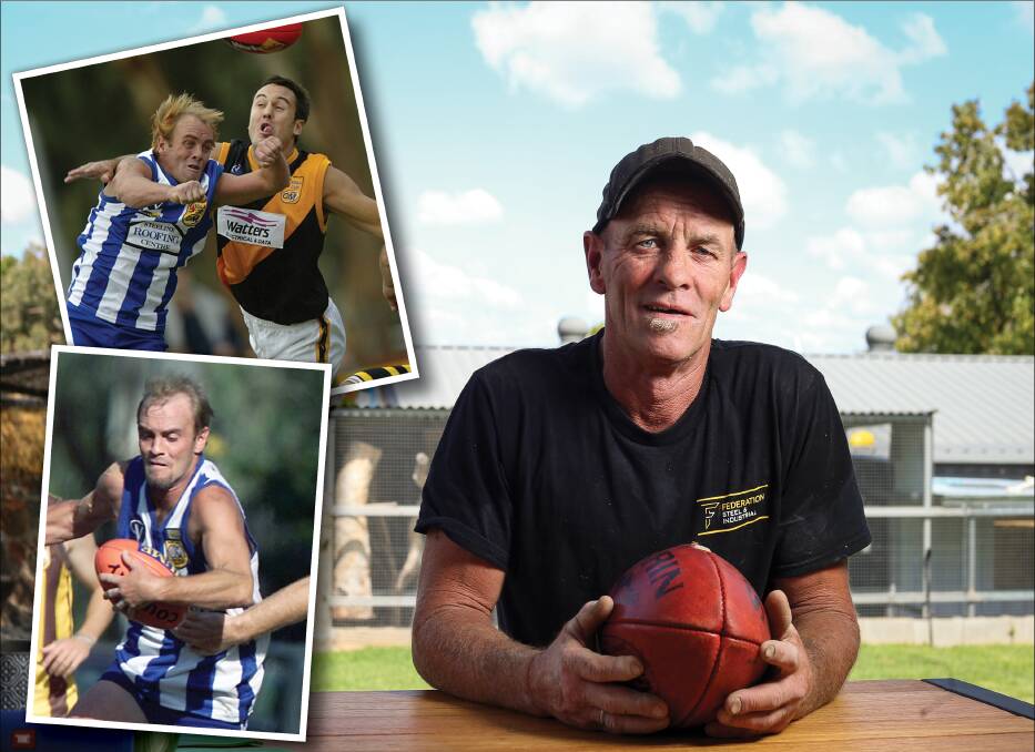CHAMPION: Carl Dickins was named in Corowa's Team of the Century. Picture: JAMES WILTSHIRE