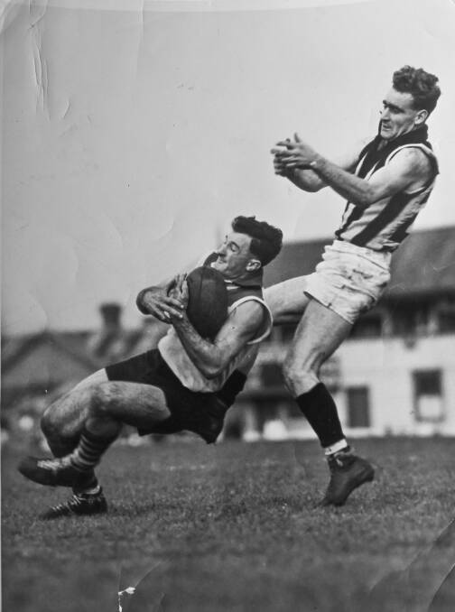 Star in action for South Melbourne against Collingwood.