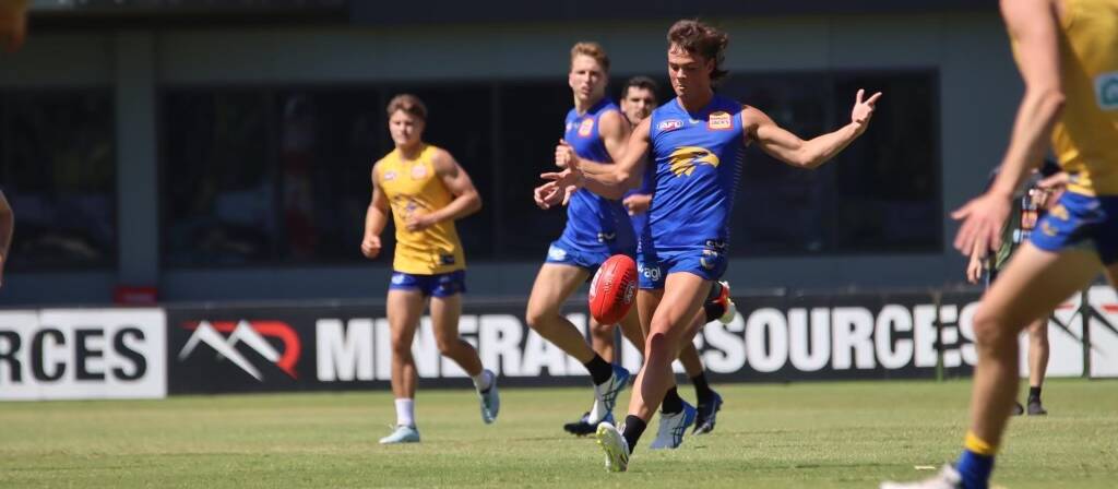 SACRIFICE: Campbell Chesser spent Christmas and New Year's in quarantine in Perth so he could could start training with the Eagles on day one of pre-season in early January.