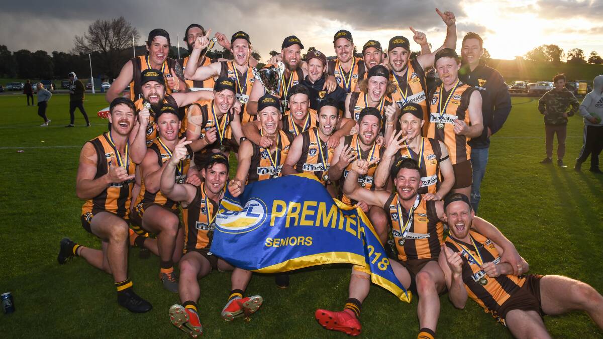 PREMIERS: Kiewa-Sandy Creek won its most recent flag in 2018 and will once again take a power of stopping in September under coach Jack Neil.