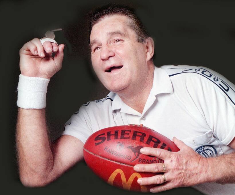 LARGER THAN LIFE: Noel "Banjo" Pattison umpired more than 1600 matches and is a life member and official legend of the Albury Umpires League.