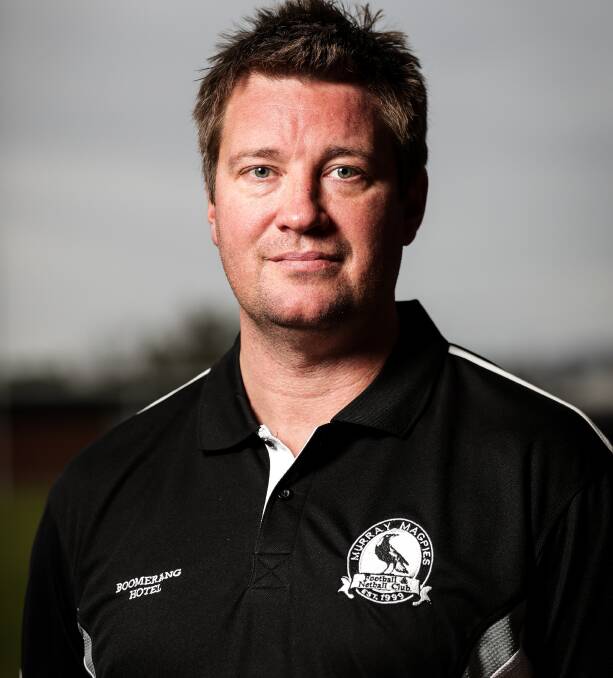 Brett Argus was appointed coach of Murray Magpies in 2019.
