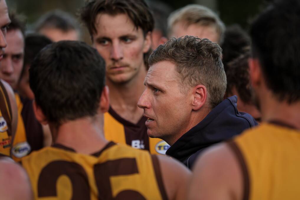 Newly-appointed Hawks coach Zac Fulford started his coaching tenure in style after his side won by 28-points on Saturday night. Picture by James Wiltshire