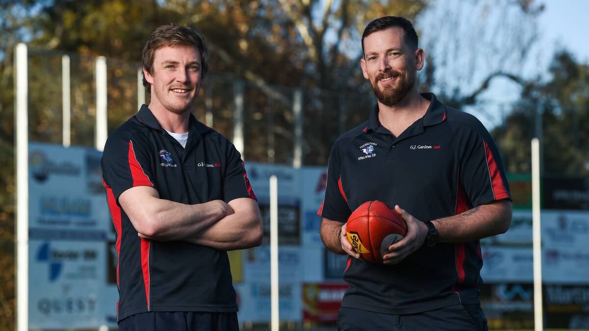TOP DOGS: Kade Brown and Dan Cleary are set to
oversee a changing of the guard at the kennel.
Picture: MARK JESSER
