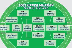 The 2023 Upper Murray league Team of the Year.