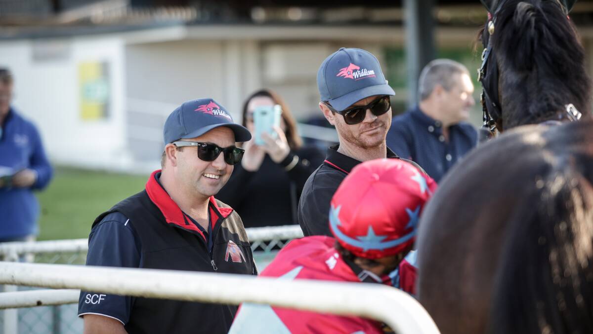 DELIGHTFUL DOUBLE: Craig Widdison (left) enjoyed a winning double at Wagga on Tuesday.