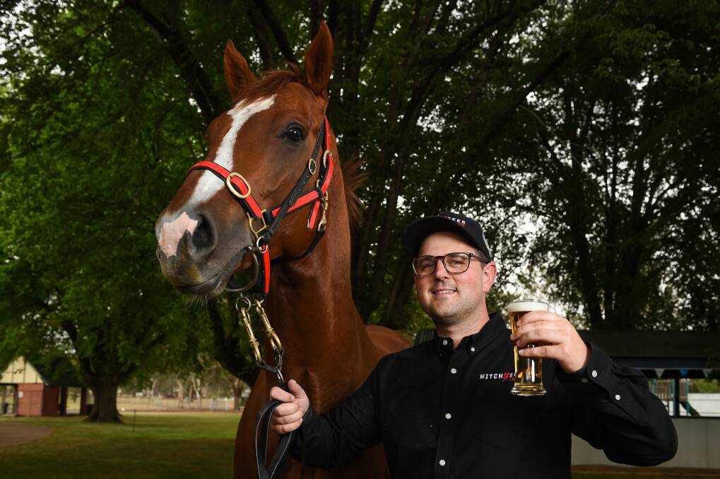 I'LL DRINK TO THAT: Jawwaal scored by one of the biggest winning margins ever seen at the Albury racecourse on Tuesday.