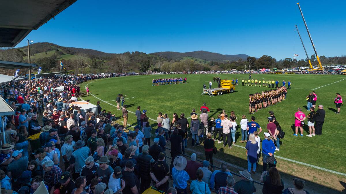 THE BIG STAGE: The Tallangatta and district league grand final always attracts a massive crowd but this year faces the distinct prospect of staging a finals series without spectators.