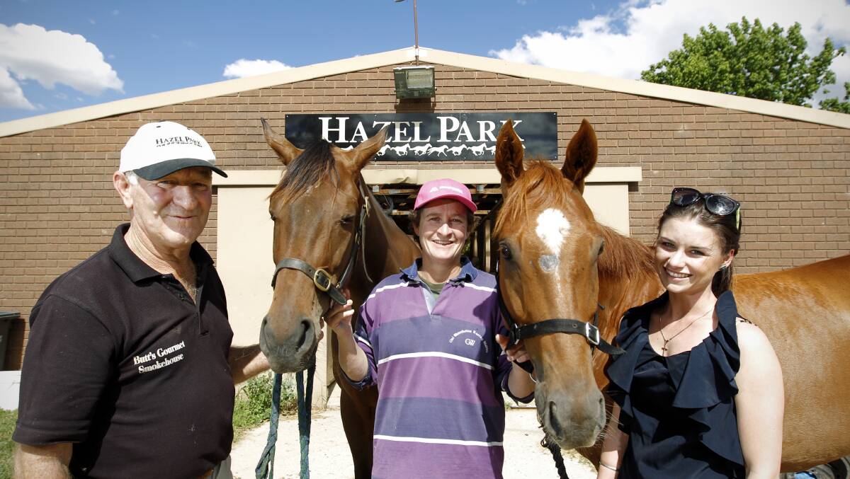 WINNING HOPE: Danielle Scott (right) only recently regained her jockeys licence and gets a golden opportunity to land a winner aboard Helcolore at Wagga today.