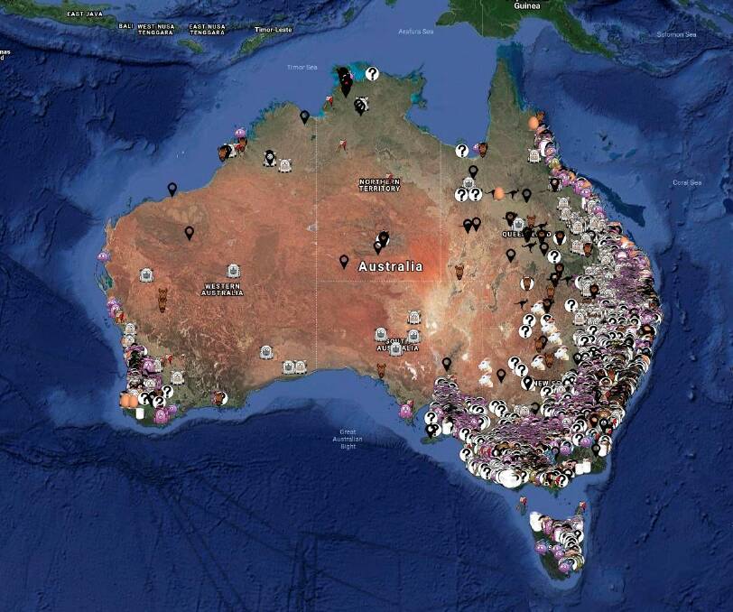 CONTROVERSIAL: The Aussie Farms' clickable map which encourages members of the public to upload information, photos or video about any site highlighted on it. Initial investigations had revealed the map was legal. Minister for Agriculture David Littleproud wants the group stripped of its charity status.