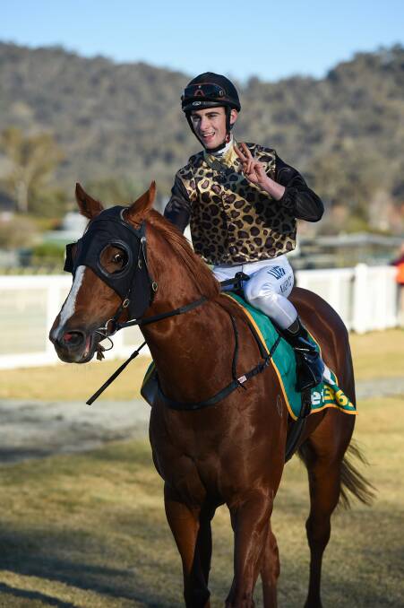 WINNERS: Gwenneth returns to scale after winning at Wodonga last year.