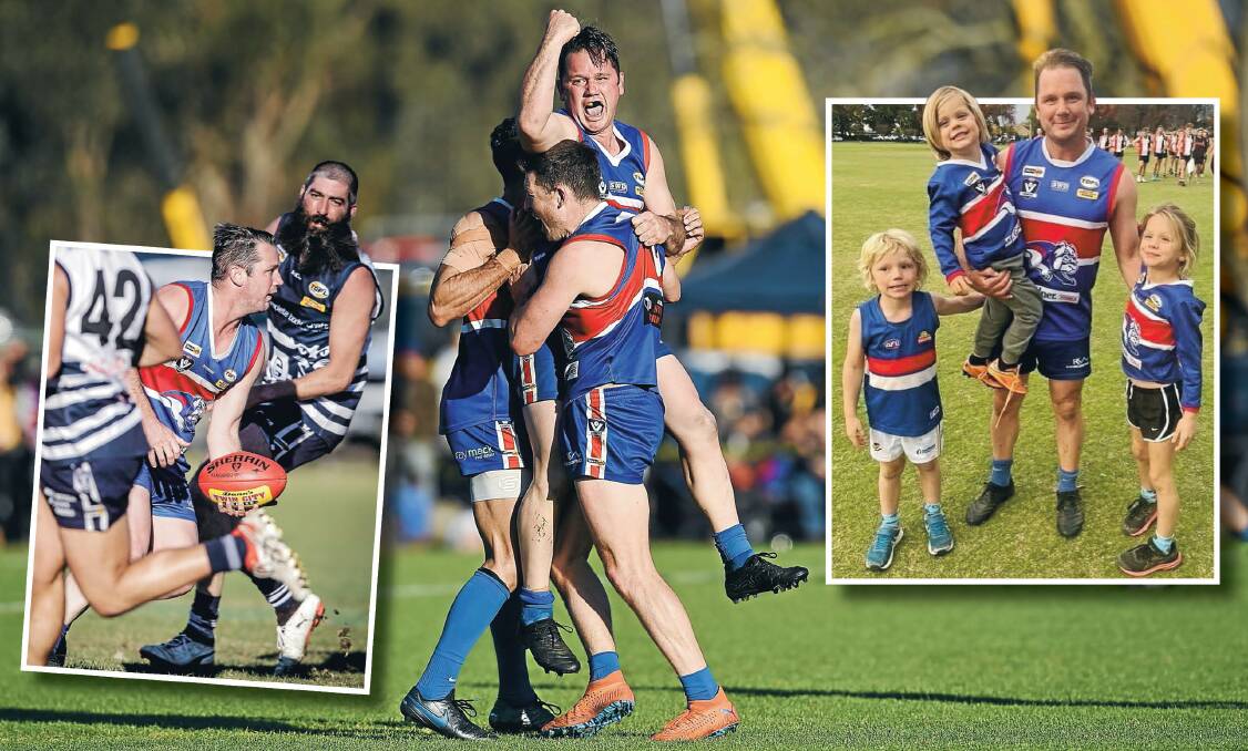 CLASSY: Thurgoona's Jayden Kotzur booted nine goals against Wodonga Saints on the weekend in his first game back for two-and-a-half years.