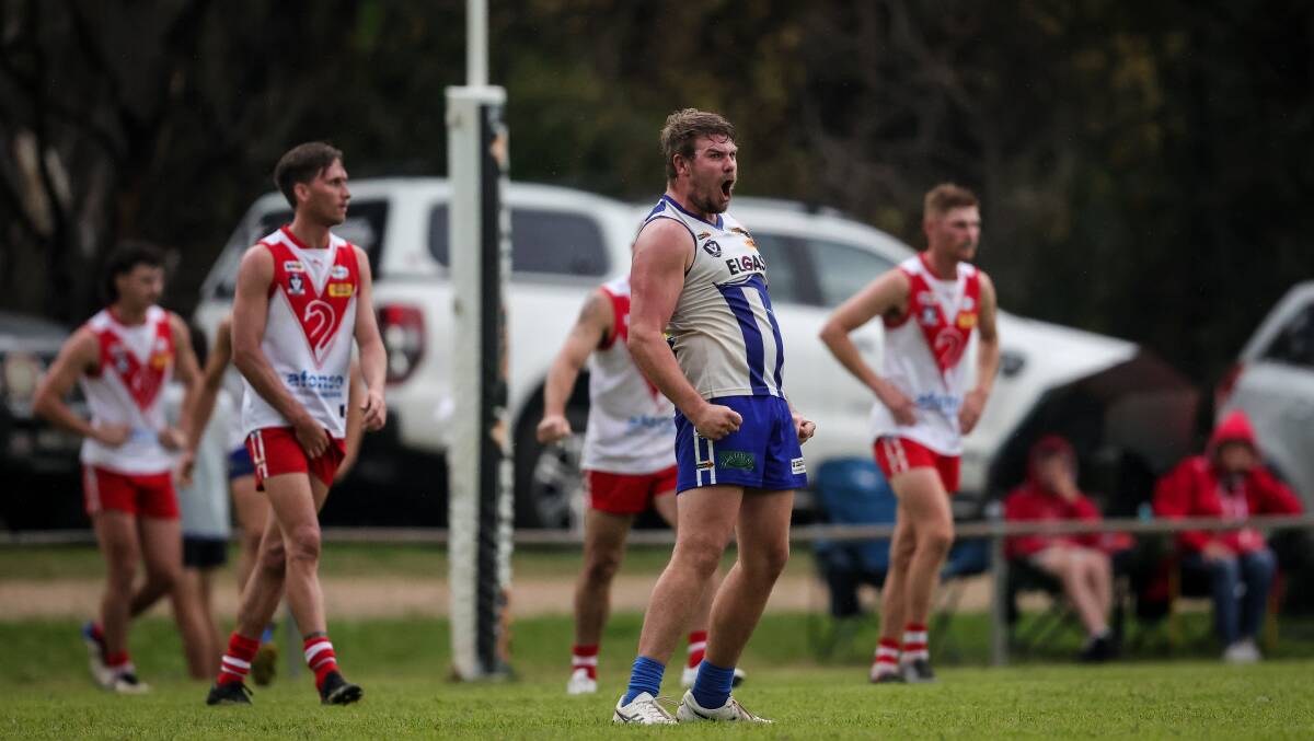 Zac Leitch is a premiership ruckman with Wangaratta and will have a huge say how far the Roos progress at Sandy Creek.