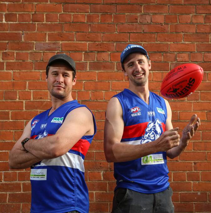 Josh Lloyd (right) is on the comeback from a third knee reconstruction.