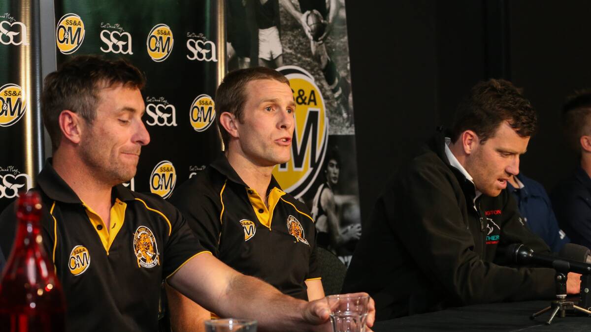 Maher and Chris Hyde co-coached the Tigers to the flag against Lavington in 2015.