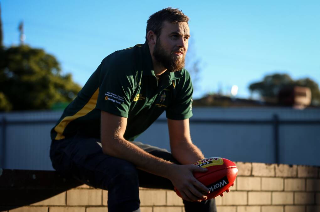 EMERGING FORCE: Tallangatta ruckman Scott Spencer feels the Hoppers can match it with most sides in the league. Picture: JAMES WILTSHIRE
