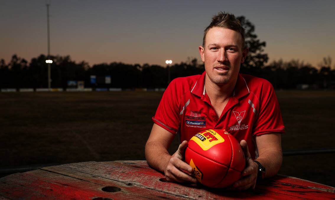 Brad Hibberson has been busy all week plotting the downfall of fierce rival Beechworth who they meet in the first semi-final at Sandy Creek on Sunday. Picture by Mark Jesser