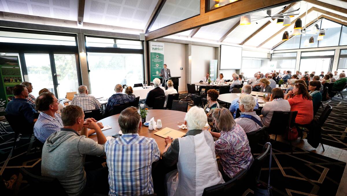 INTERESTED ONLOOKERS: Over 130 famers attended the regeneration seminar at the Huon Hotel, Wodonga.