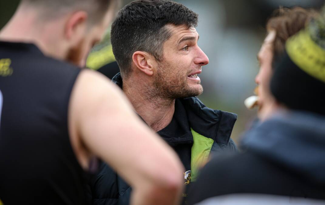 Osborne coach Joel Mackie was sidelined for a large portion of last season with a hamstring complaint.
