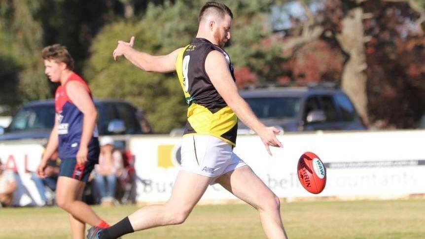 FOCAL POINT: Ainslie recruit Hayden Armstrong finished runner-up in Osborne's best and fairest despite missing six matches.