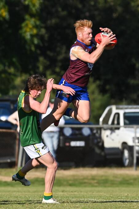Culcairn recruit Marcus Roberts was the Bulldogs best with his run and carry off half-back.