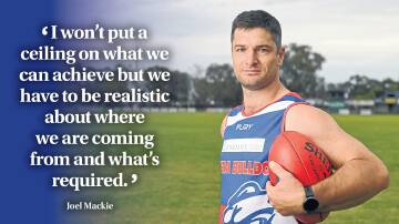Joel Mackie has returned to his junior club to coach for the first time since playing a starring role in the Bulldogs 2008 flag triumph. Picture by Mark Jesser