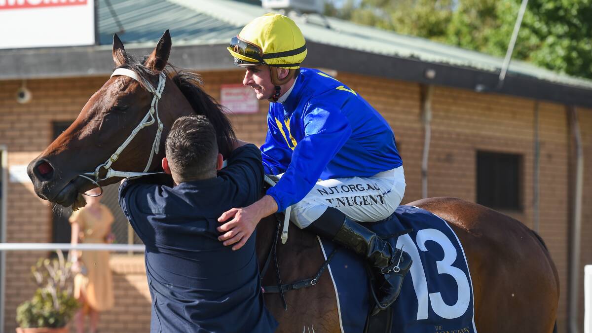 BENALLA BOUND: Teo Nugent will be reunited with Sky Call in the Benalla Cup tomorrow after partnering the mare in the Country Championships.