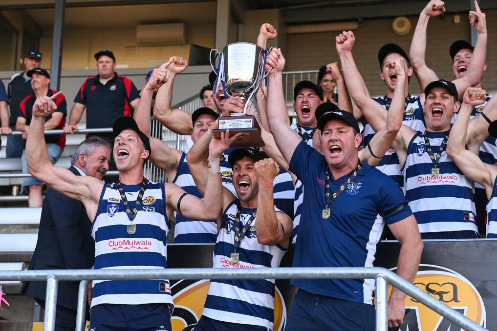 Yarrawonga coach Steve Johnson has kept the list intact after winning the flag in his first season at JC Lowe Oval. Picture by Mark Jesser