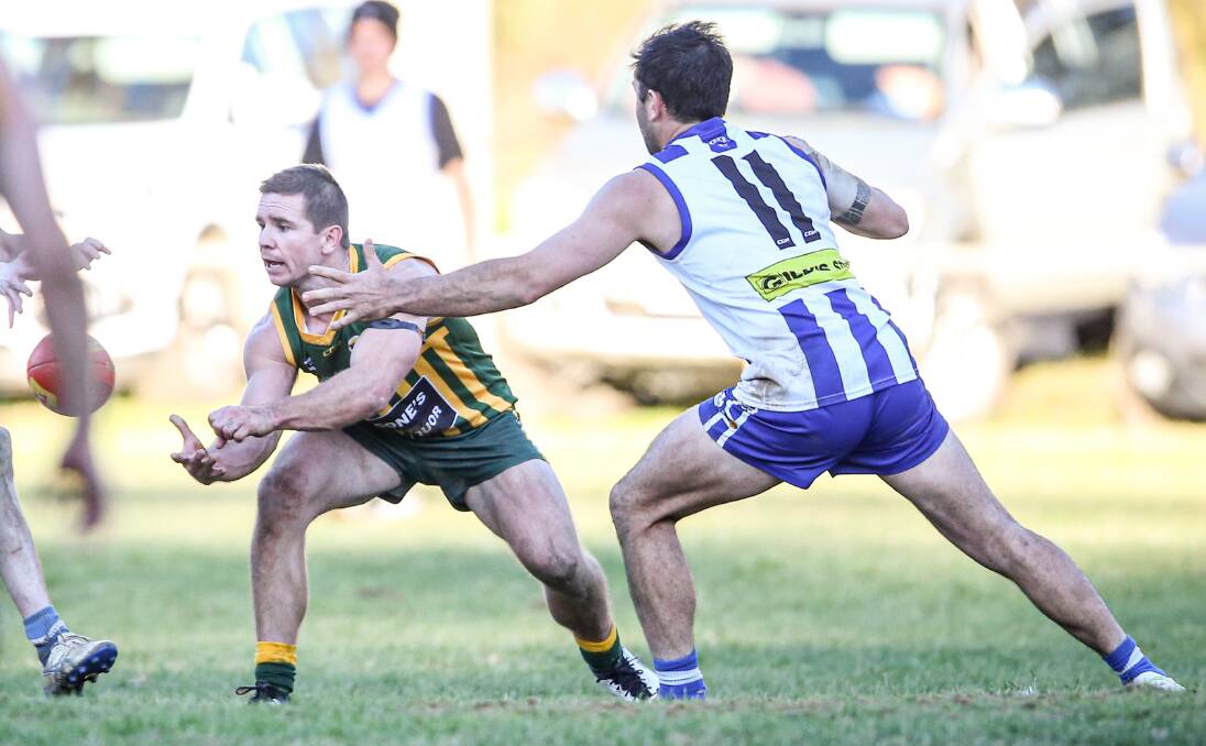 HARD WORKER: Tallangatta's Joel O'Connell is considered one of the hardest working midfielders in the competition and has now won back-to-back best and fairests.