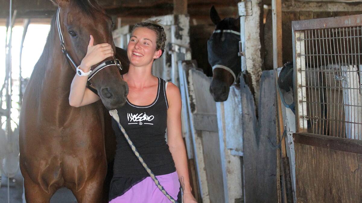 CUP HOPE: Trainer Brooke McPherson with Rusty Crackers.