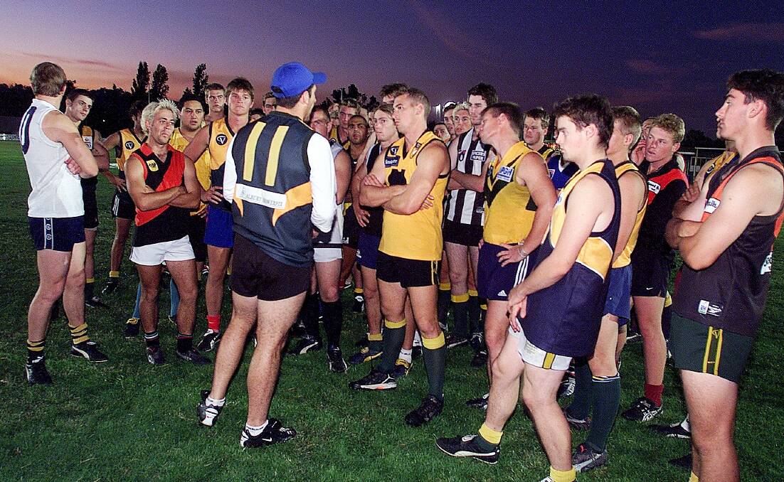 The Hoppers at training in 2002.