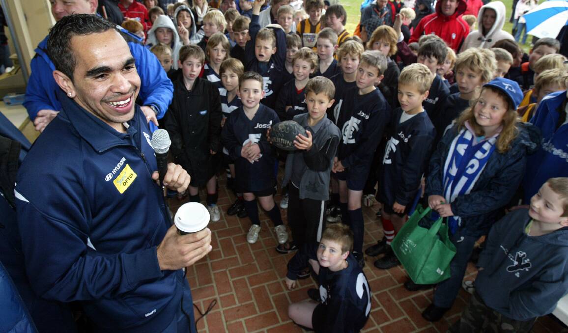 Eddie Betts made a visit to Wodonga in 2008.