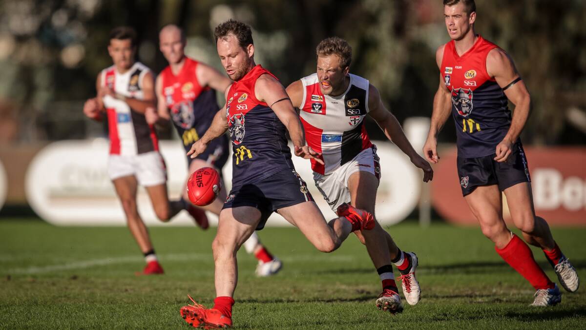 BACK IN TOWN: Midfielder Jarrod Hodgkin has been back to his devastating best in the early rounds for Wodonga Raiders.