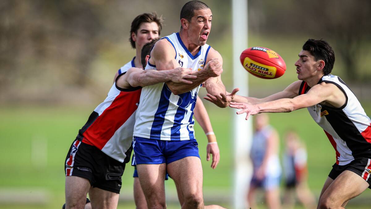 Roos midfielder David Price played his first senior match of the season last weekend against Mitta United.
